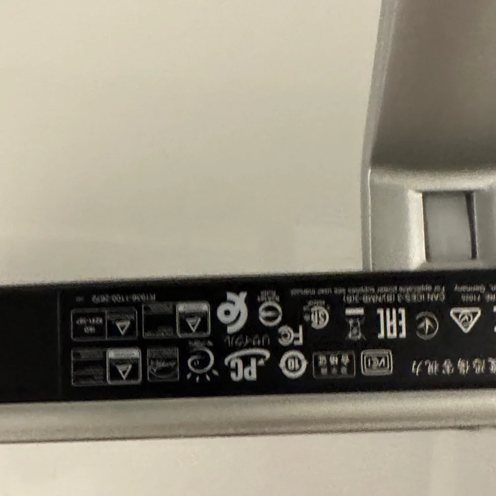 HP 25- Inch Display with Black Screen and Silver Frame